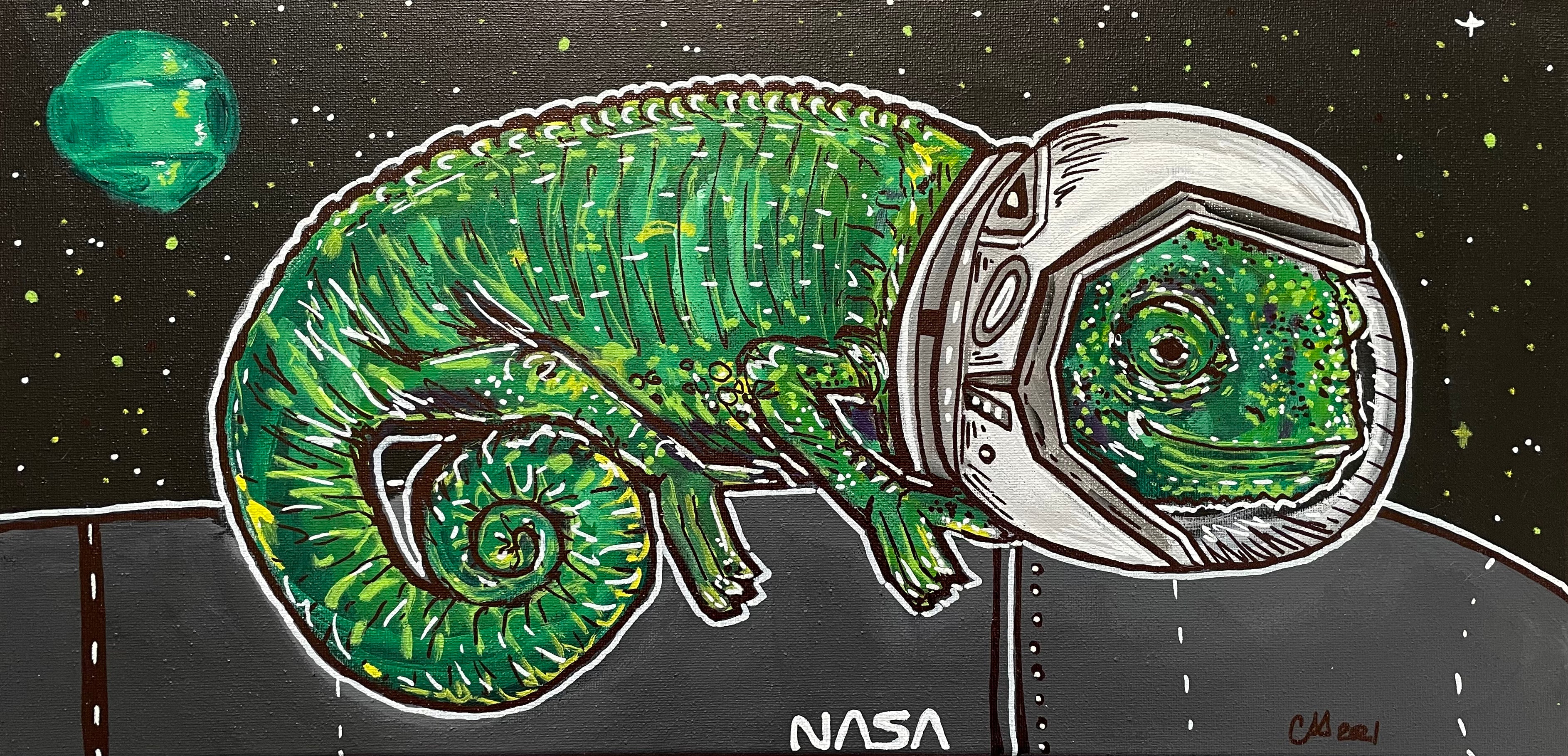 Chameleon print