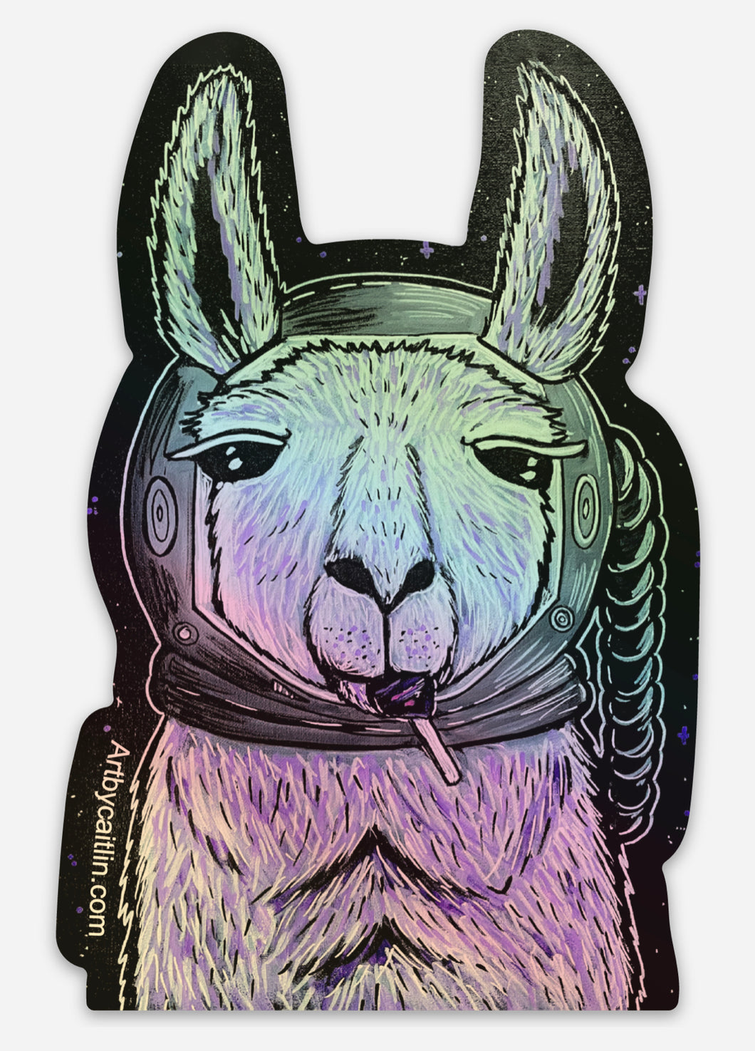Llama Astro sticker
