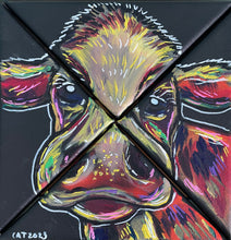 Load image into Gallery viewer, Quadriptych cow
