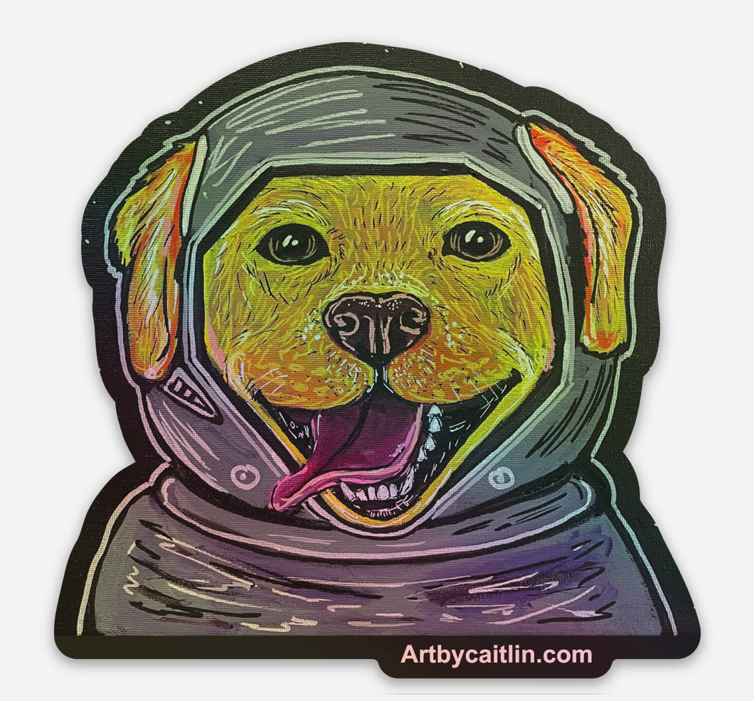 Space Dog sticker