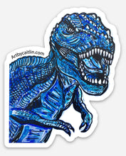 Load image into Gallery viewer, Blue Dino Sticker
