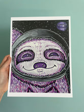 Load image into Gallery viewer, Space sloth print
