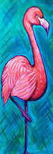 Load image into Gallery viewer, Large Flamingo painting
