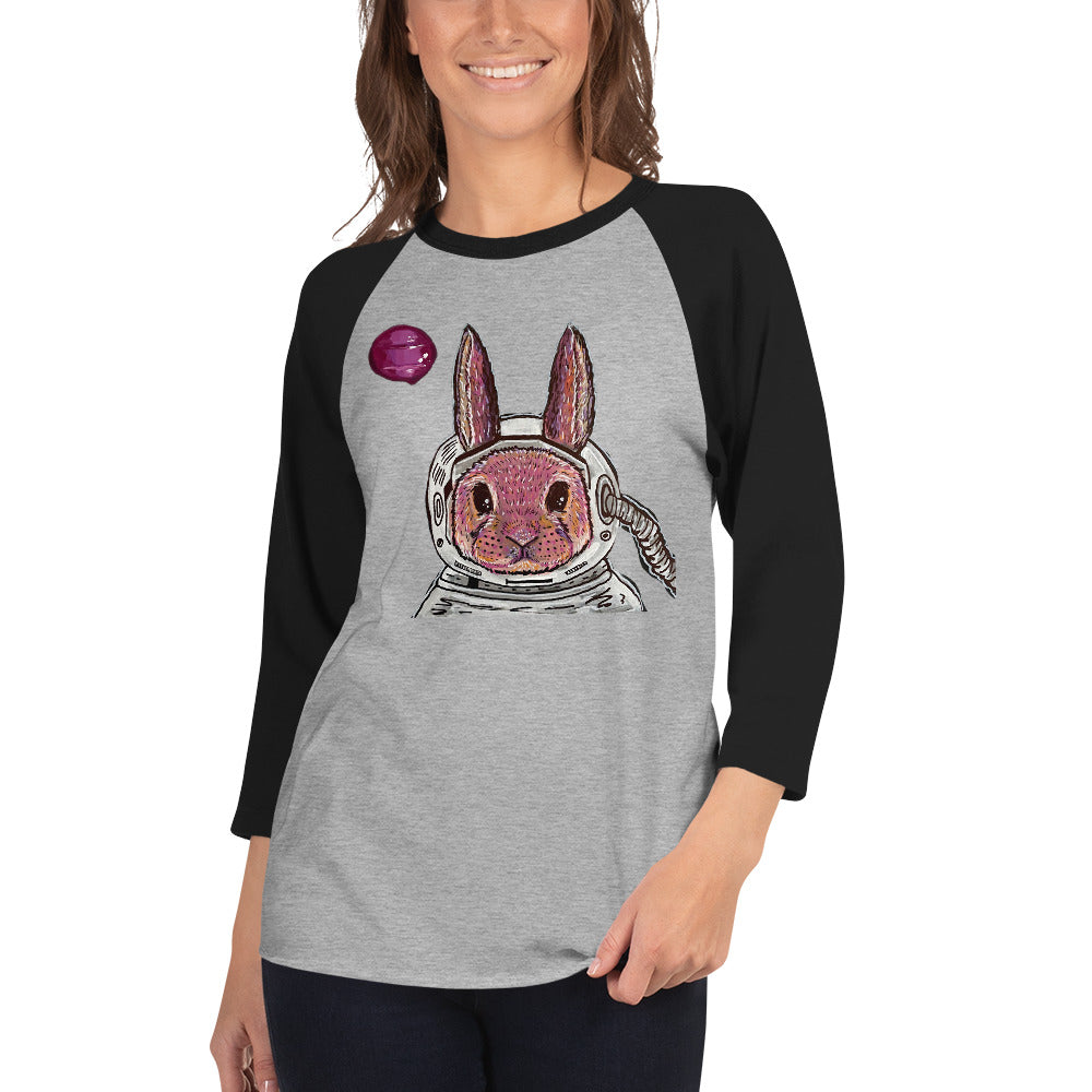 Space Bunny 3/4 sleeve shirt